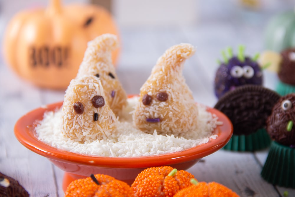 truffles sculpted as ghosts
