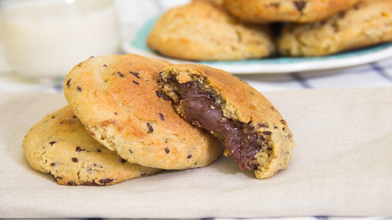 DIY brigadeiro truffle filled chocolate cookie